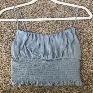 Blue crop top size small